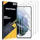 EGV 3 Pack Screen Protector for Samsung Galaxy S21 Plus 5G 6.7-inch, Full Coverage, Ultrasonic Fingerprint Compatible Slim Clear Soft TPU Film, Bubble Free