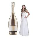 Giant Champagne Bottle Cardboard Stand Up (6 feet Tall) Wedding and New Years Party Decor