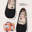 UIN Valencia Knitted Black, scarpe donna ballerina scarpe estive nere