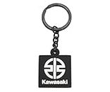 Kawasaki Porte-clés en PVC River-Mark noir, blanc/noir, 3.5 x 3.5 cm