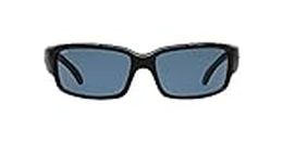 Costa Del Mar Caballito CL 11 Sonnenbrille für Damen, glänzend, Schwarz Gr. 580P, Rahmen: Schwarz glänzend / Gläser: Grau