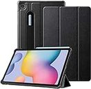 ProElite Smart Trifold Flip case Cover for Samsung Galaxy Tab S6 Lite 10.4 Inch 2024 SM-P610/P615, Support S Pen Magnetic Attachment [Black]