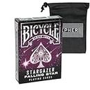 Bicycle Stargazer Falling Star Playing Cards - Includes Cipher Card Bag