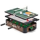 Toyrific | Powerplay 3 in 1 Top Games, Multi Game Table Set, Mini Football, Hockey and Table Tennis, Pool Tables Sport, One Size