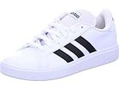 adidas Grand Court Sneaker für Damen, Ftwr White/Core Schwarz/Ftwr White, 38 EU