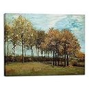 Wieco Art Autumn Landscape 1885 Canvas Prints of Vincent Van Gogh Art Famous Paintings Reproduction Tree Forest Pictures Artwork Wall Art for Home Decor and Wall Decorations