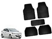 Auto Pearl Carpet Black Car Floor/Foot Mats Compatible with I20 Type-2 (2012-2014) (Set of 5)