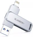 MFi Certified 128GB Photo Stick for iPhone Flash Drive,USB Memory Stick Thumb Dr