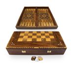Bois Backgammon / Échec Conseil Incl. Bois Pierres BT504 C
