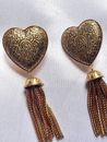Heart Earrings Vintage Design Yves Saint Laurent