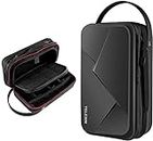 TELESIN Large Carry Case Waterproof Protective Travel Carrying Bag for GoPro Max Mini Hero 12 11 10 9 8 7 6 5, DJI Action 3 4, Insta360 X2 X3 GO3 Battery Charger Selfie Stick Strap Mount Accessories