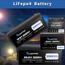 Batteria 12 V 24 V LiFePO4 100Ah 200Ah 300Ah batteria al litio BMS per camper solare
