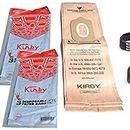 Kirby Heritage Upright Vacuum Style 2, 6Pk Disposable Paper Bags With 2pk Belts