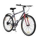 CULTSPORT Vegas 26" Blue Single Speed City Bike with Free Cycling Event & Ride Tracking App (18 Inch Frame, Ideal for 13+ Years)