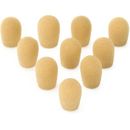 On-Stage ASWS20N10 Windscreens for Headset Microphones - Tan (10-pack)