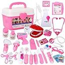 Tomons Doctor Kit, 38 Pieces Pretend Play Toys Kids Medical Kit Gifts for Boy & Girl Educational Learning Roleplay