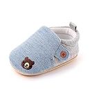 Cheerful Mario Baby Girls Boys First Walking Shoes Slippers Infant Crawling Shoes Toddlers Prewalker Breathable Soft Sole Blue 12-18 Months (Label 130)