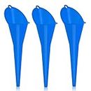 KarZone All Purpose Fuel Funnels, Oil Funnels - 3 Pack - Oil, Gas, Lubricants and Fluids, Blue