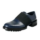 Versace Men's Navy Blue Leather Loafers Slip On Shoes Sz 7.5 8.5 9.5 10 10.5 11