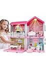 Doll House Plastic Multilevel Doll House with Accessories (dh01) - 108 Pieces