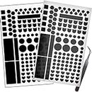 Birllaid Light Blocking Stickers, LED Light Dimming Stickers for Routers and Other Electronic Appliances (Black and Dimming)