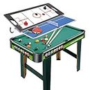 3-in-1 Multi Arcade Competition Game Table Set, with Pool Billiards, Table Tennis, Air Hockey, for Leisure Sports Game Room Arcade Table Games