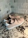 Michael Kors women Irving pink leather platform sneakers US size 8.5