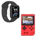 RAMBOT (Buy This Combo Pack GET Free Another SMARTWATCH JB20 One Touch Smart Watch Bluetooth Smartwatch with Basic Functionality for All with Classic 400-in-1 Digital Game Console Port Video Game