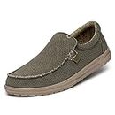 Hey Dude Men's Mikka Braided Loafer Shoes, Army, L4 UK