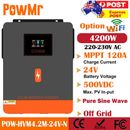 PowMr 4200W Off/On Grid Solar Hybrid Inverter Charger Support 24V battery MPPT