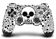 Elton PS4 Controller Designer Skin for Sony Playstation 4, PS4 Slim, Ps4 Pro DualShock Remote Wireless Controller - Skulls (B&W) Skin for 2 Controller & 4 Anti-Slip Thumb Stick Caps Only [Video Game]
