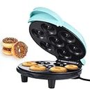 Dash Mini máquina de rosquillas hace 7 donuts 700 W calefacción doble cara revestimiento antiadherente máquina de rosquillas eléctrica para desayuno, postre, aperitivo, perfecto para fiestas