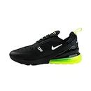 Nike Air Max 270 Women's Athletic Shoes, Black White Volt Do6392 001, 10.5 UK