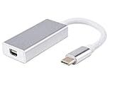 CLUSPEX USB 3.1 Type C to Mini DP Display Port Female Adapter Cable for Apple New MacBook 12 Monitor Projector