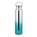 BORN Chef Stainless Steel Sports Water Bottle with Handle Cap | Steel Water Bottle for Daily Use | Vacuum Insulated Thermal Flask Water Bottle| Hot & Cold Water Bottle | 1000 ML