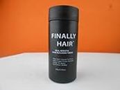 Hair Building Fibers Black Hair Loss Concealer Fiber 28 Gram .99oz Refillable Bottle by Finally Hair (Black)
