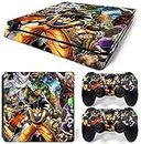 Skin Poster Dragon Ball Z Hero Theme 3M Skin Sticker Cover for PS4 Slim Console and 2 Controller Decal Cover Sticker Skin PS4 Slim Sticker