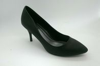 Ladies Shoes No Shoes Birdie Black PU Stlletto Pump Heel CLEARANCE Sizes 6-10