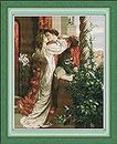 yeesam Art® New Kreuzstich Kits anspruchsvoll – Romeo und Julia (14 Count 71 x 59 cm Weiß Leinwand, Naht Christmas Gifts