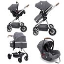 For Your Little One LITE 3 In 1 Travel System - Slate Grey