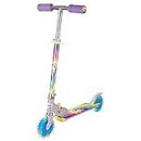 Ozbozz Tie Dye Foldable Scooter - Light UP Wheels - Ages 5 and up. Adjustable Handlebar Height 28.5" - 32.5"