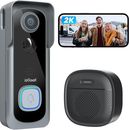 Smart Home wireless 2K campanello porta campanello campanello a batteria telecamera di sicurezza impermeabile