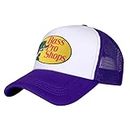 HIDLY Baseball Cap & Trucker Hat Mesh Cap Bass Pro Shop - Unisex Adjustable Snapback Closure Cap, for Gift, Fishing, Hunting, Travel (Purple)