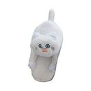 MYADDICTION Cute Plush Slippers One Size Nonslip Cuddly Hug Cat Women Soft for Wife White Clothing, Shoes & Accessories | Womens Shoes | Slippers