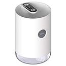 Qbite Personal Desk Humidifiers - Portable Cool Mist Humidifier with Battery and Large Water Tank - Night-Light Mode - Air Humidifier for Bedroom, Office, Home, Indoor Plants - (White)