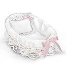 The Ashton-Drake Galleries 10" Baby Doll Accessories: Wicker Bassinet with White Liner/Pillow for 10" Dolls