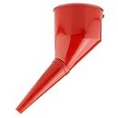 Red Flexible Fuel Funnel - Easy to Use for Car Gas Refilling - Pour Liquid without Spilling - Thick Plastic Fuel Refilling Funnel