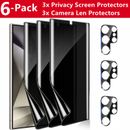 Privacy Hydrogel Screen Protector Camera Protector for Samsung S24 Ultra Plus 23