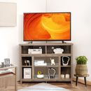 Rustic Corner TV Stand Entertainment Center Media Console Table for TV up to 48"