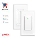 Smart Light Switch, Compatible with Google Assistant Alexa Timer Schedule  2PACK